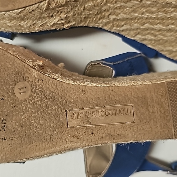 Montego Bay Club Blue Wedge Sandal Size 11 - Picture 5 of 7